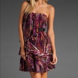 BCBG lined silk dress